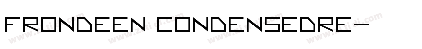 Frondeen CondensedRe字体转换